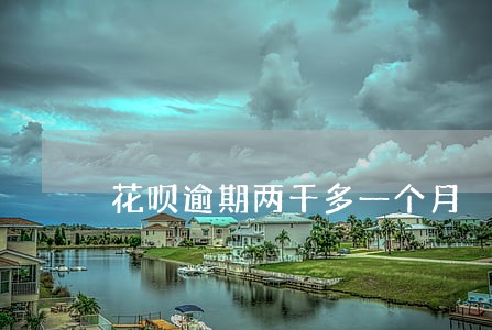 花呗逾期两千多一个月 花呗逾期两千多一个月