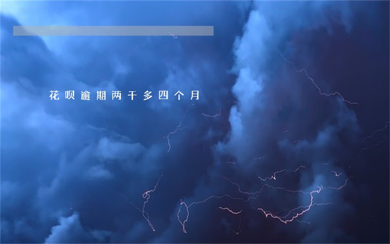 花呗逾期两千多四个月