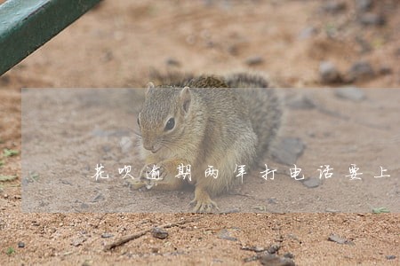 花呗逾期两年打电话要上门家访 花呗逾期两年打电话要上门家访