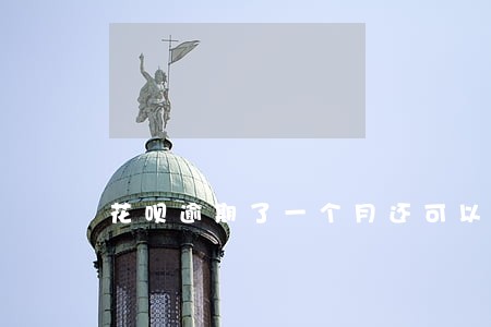 花呗逾期了一个月还可以吗 花呗逾期了一个月还可以吗