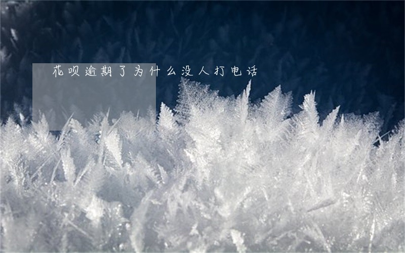 花呗逾期了为什么没人打电话 花呗逾期了为什么没人打电话