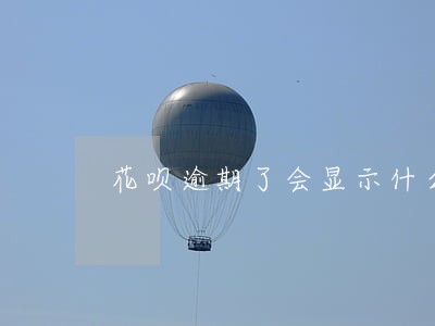 花呗逾期了会显示什么图片 花呗逾期了会显示什么图片