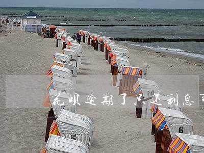 花呗逾期了只还利息可以吗 花呗逾期了只还利息可以吗