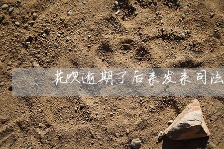 花呗逾期了后来发来司法短信 花呗逾期了后来发来司法短信