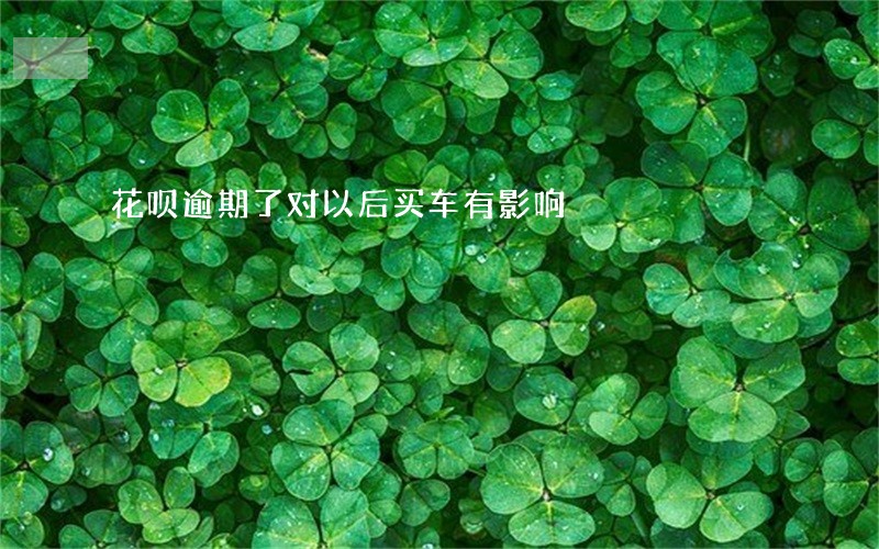 花呗逾期了对以后买车有影响