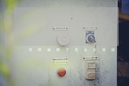 花呗逾期了怎么会冻结 花呗逾期了怎么会冻结