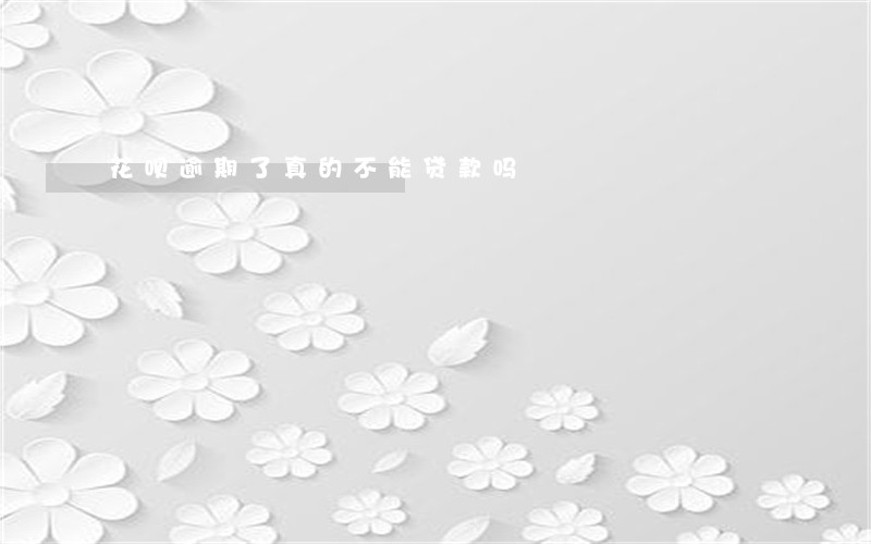 花呗逾期了真的不能贷款吗 花呗逾期了真的不能贷款吗