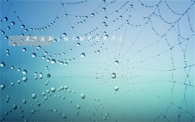 花呗逾期了能不能用信用卡还 花呗逾期了能不能用信用卡还