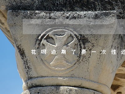 花呗逾期了要一次性还清怎么办