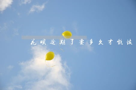 花呗逾期了要多久才能恢复信用 花呗逾期了要多久才能恢复信用