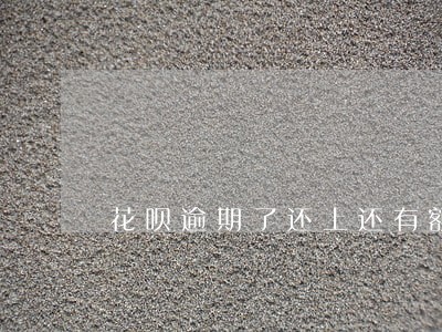 花呗逾期了还上还有额度 花呗逾期了还上还有额度