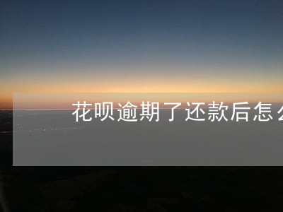 花呗逾期了还款后怎么办理 花呗逾期了还款后怎么办理