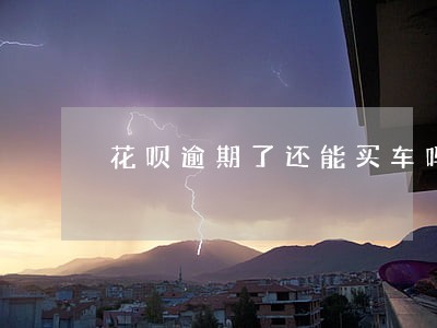 花呗逾期了还能买车吗 花呗逾期了还能买车吗