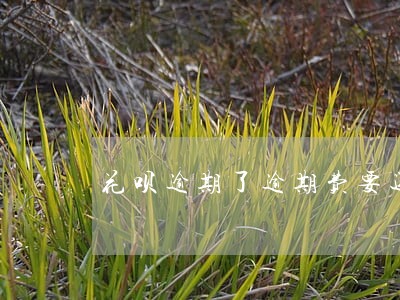 花呗逾期了逾期费要还吗 花呗逾期了逾期费要还吗