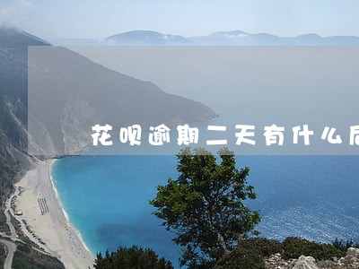 花呗逾期二天有什么后果 花呗逾期二天有什么后果