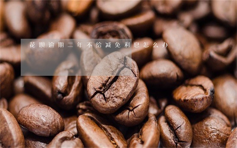 花呗逾期二年不给减免利息怎么办 花呗逾期二年不给减免利息怎么办
