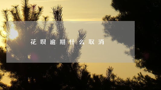 花呗逾期什么取消 花呗逾期什么取消