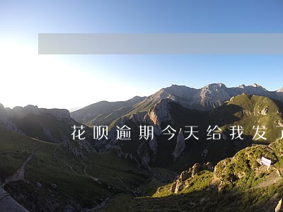 花呗逾期今天给我发了短信