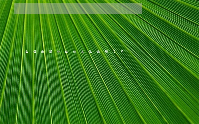 花呗逾期会发信息说逾期了不 花呗逾期会发信息说逾期了不