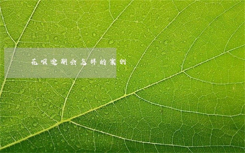 花呗逾期会怎样的案例 花呗逾期会怎样的案例