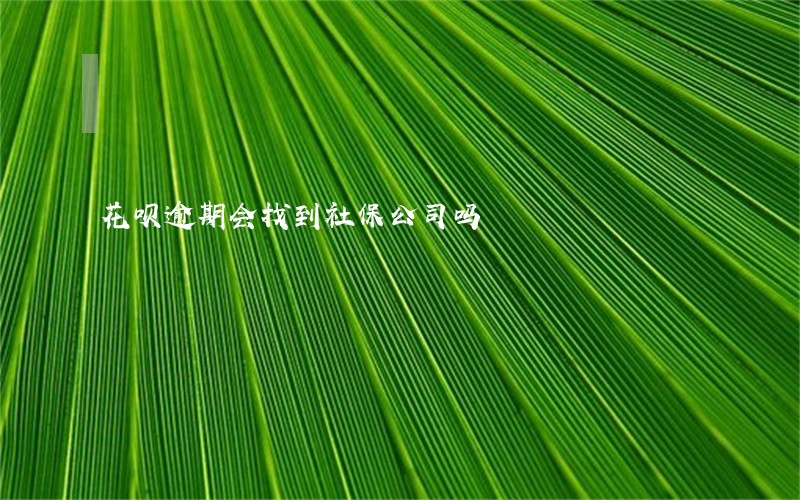 花呗逾期会找到社保公司吗 花呗逾期会找到社保公司吗