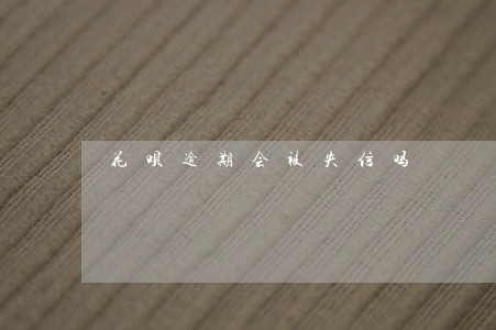 花呗逾期会被失信吗 花呗逾期会被失信吗