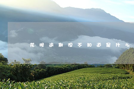 花呗逾期但不知道是什么情况 花呗逾期但不知道是什么情况