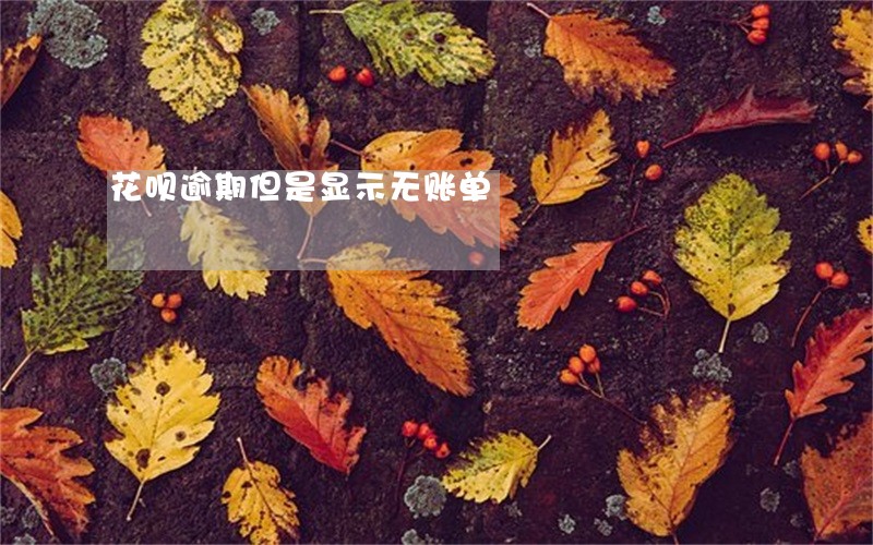 花呗逾期但是显示无账单 花呗逾期但是显示无账单