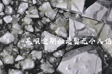 花呗逾期但是暂无个人信用报告 花呗逾期但是暂无个人信用报告