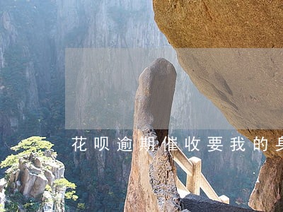 花呗逾期催收要我的身份证 花呗逾期催收要我的身份证
