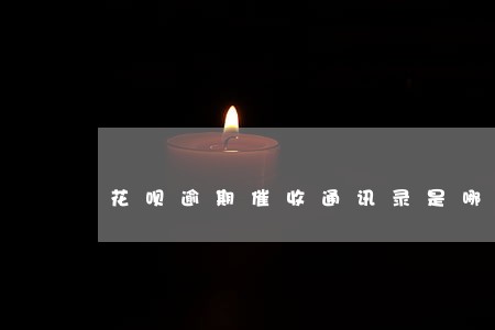 花呗逾期催收通讯录是哪里 花呗逾期催收通讯录是哪里