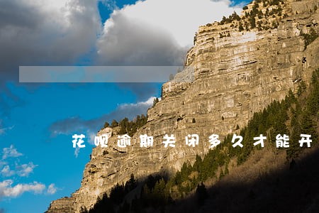 花呗逾期关闭多久才能开通 花呗逾期关闭多久才能开通