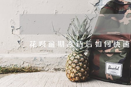 花呗逾期冻结后如何快速解除冻结 花呗逾期冻结后如何快速解除冻结