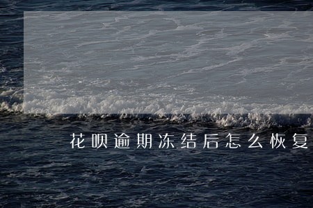 花呗逾期冻结后怎么恢复 花呗逾期冻结后怎么恢复