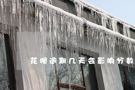 花呗逾期几天会影响分数吗