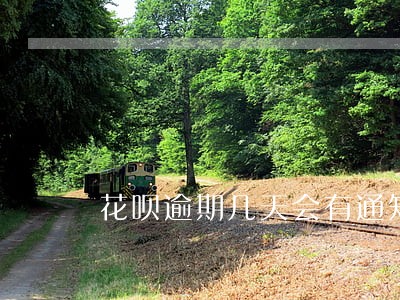 花呗逾期几天会有通知