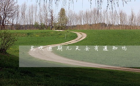 花呗逾期几天会有通知吗 花呗逾期几天会有通知吗