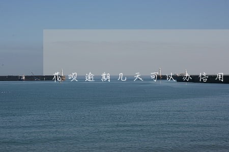 花呗逾期几天可以办信用卡吗 花呗逾期几天可以办信用卡吗