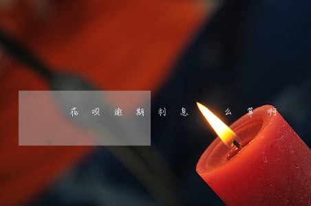 花呗逾期利息怎么算啊