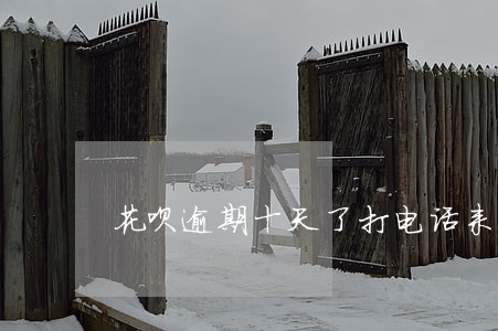 花呗逾期十天了打电话来会怎样 花呗逾期十天了打电话来会怎样