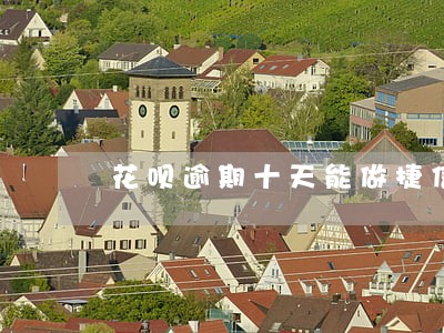 花呗逾期十天能做捷信吗
