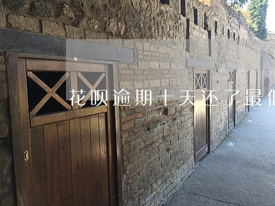 花呗逾期十天还了最低