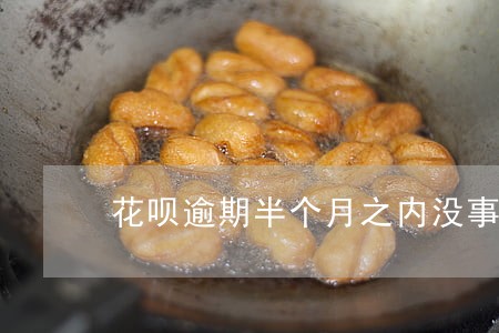 花呗逾期半个月之内没事吗 花呗逾期半个月之内没事吗