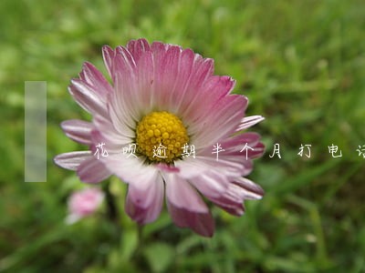 花呗逾期半个月打电话 花呗逾期半个月打电话