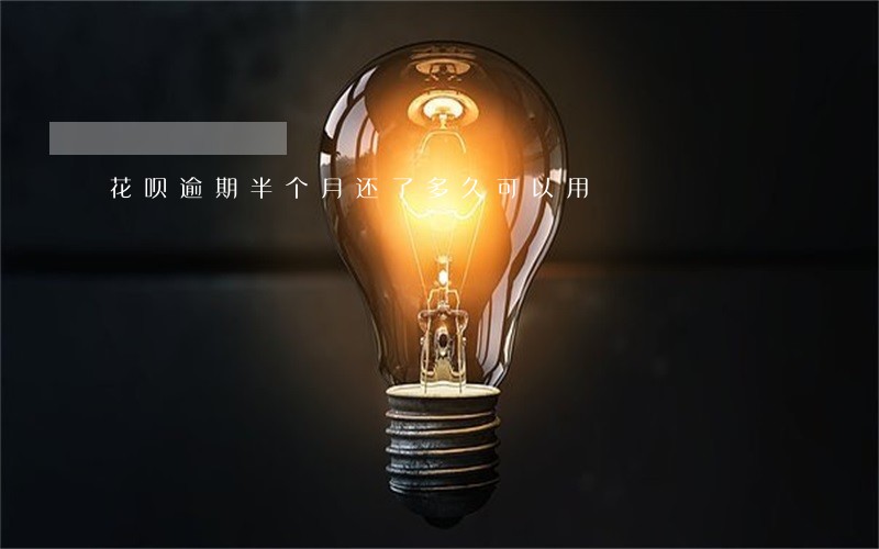 花呗逾期半个月还了多久可以用 花呗逾期半个月还了多久可以用
