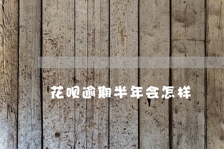 花呗逾期半年会怎样 花呗逾期半年会怎样