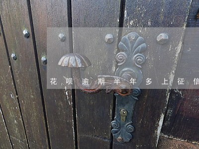 花呗逾期半年多上征信吗
