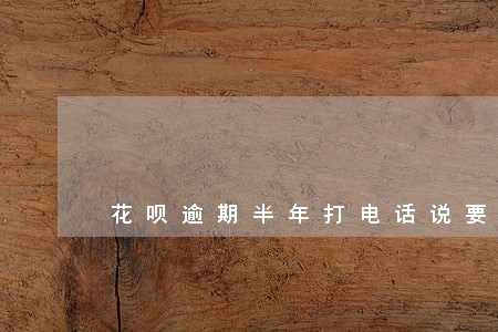 花呗逾期半年打电话说要走访户籍 花呗逾期半年打电话说要走访户籍