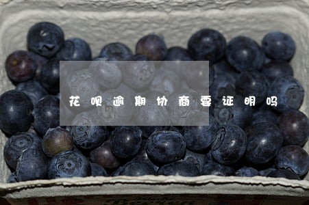 花呗逾期协商要证明吗 花呗逾期协商要证明吗