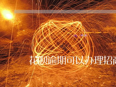 花呗逾期可以办理招商信用卡么 花呗逾期可以办理招商信用卡么
